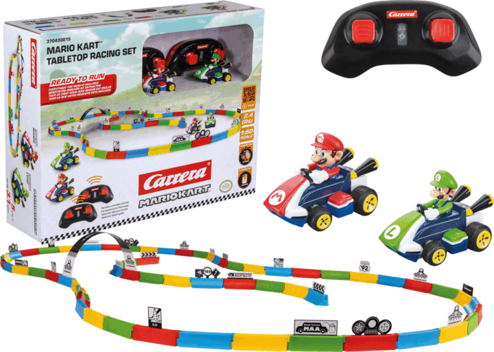 Carrera 2,4GHz Mario Kart asztali versenyszett - Mario és Luigi