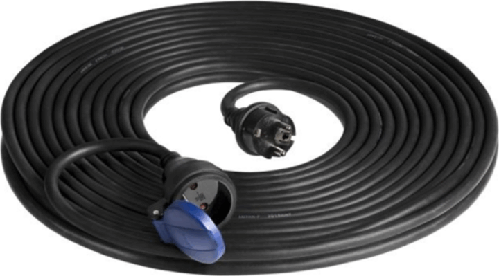 Orno 230V Hálózati hosszabító kábel 1 aljzatos 30m - Fekete