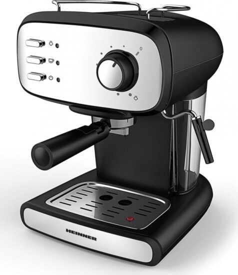 HEINNER HEM-1100BKX 2 személyes Karos eszpresszó 850 Watt - Fekete