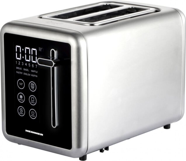 HEINNER HTP-DD900BKSS 2 szeletes kenyérpirító 900W - Inox