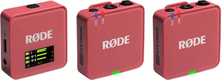 Rode GO Gen 3 csiptetős Wireless USB-C mikrofon szett - Bordó