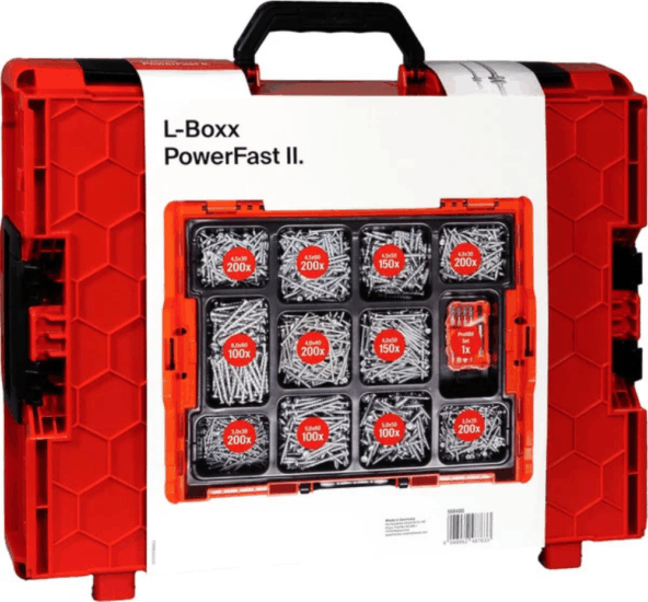 Fischer L-BOXX 102 PowerFast II Csavar készlet Ø3-6 30-60mm (1801db/csomag)