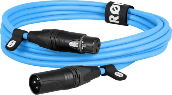 Rode Microphones Premium XLR3M-B XLR apa - XLR anya kábel 3m - Kék Rode Microphones Premium XLR3M-B XLR apa - XLR anya kábel 3m - Kék