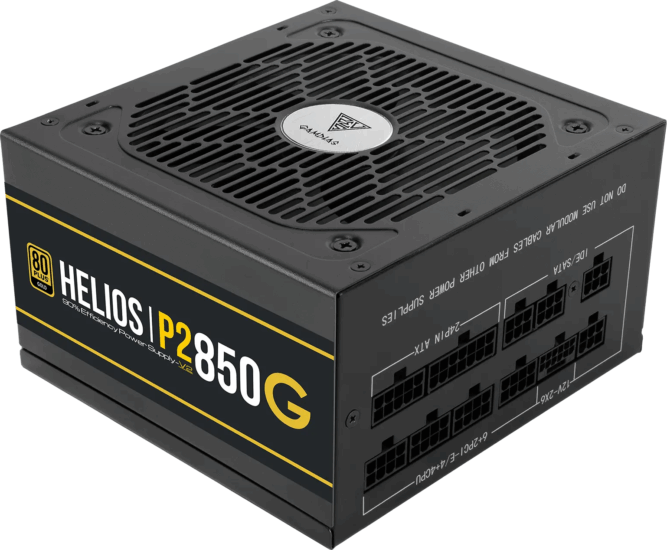 Gamdias 850W HELIOS P2-850G V2 80+ Gold Moduláris Tápegység