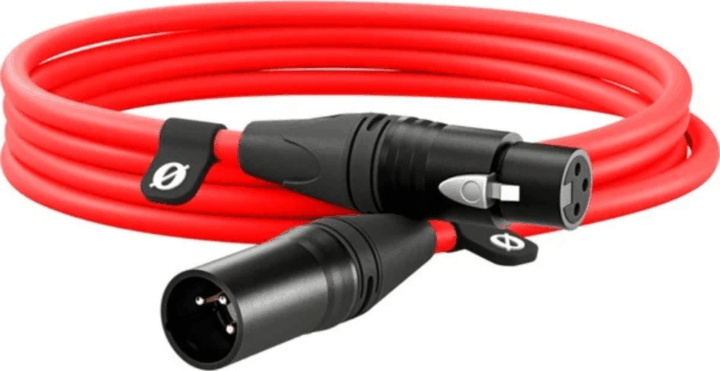 Rode Microphones Premium XLR3M-R XLR apa - XLR anya kábel 3m - Piros Rode Microphones Premium XLR3M-R XLR apa - XLR anya kábel 3m - Piros