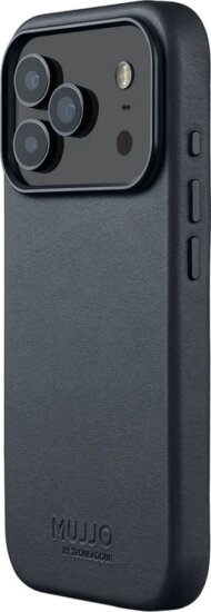 Mujjo Full Leather Case MagSafe Apple iPhone 17 Bőrtok - Sötétszürke