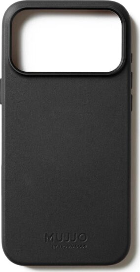 Mujjo Full Leather Case Magsafe Apple iPhone 17 Pro Max Bőrtok - Fekete