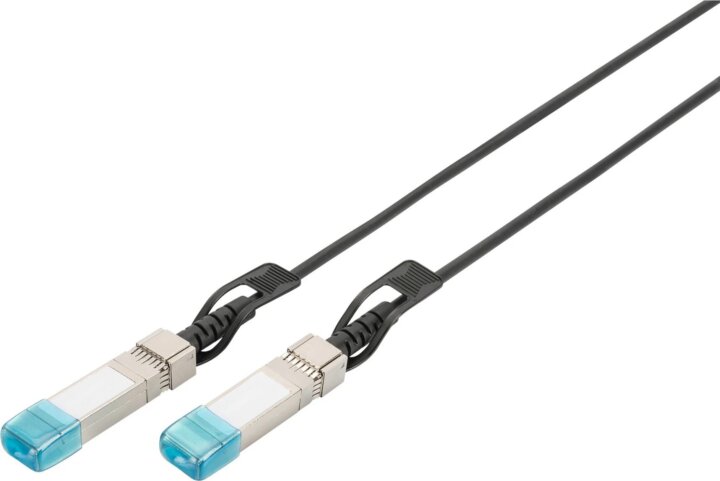Digitus DN-81220-01 SFP+ Passzív DAC kábel 0.5m - Fekete