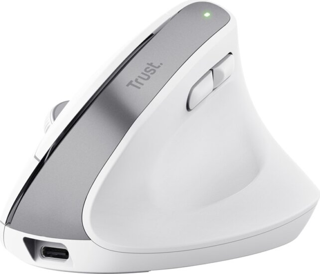 Trust 25399 Bayo+ Többeszközös Bluetooth + RF Wireless Egér Vertikális Egér - Fehér