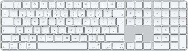 Apple Magic Keyboard Touch ID / Numerikus Wireless Billentyűzet DE - Fehér