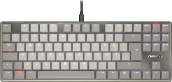CHERRY KC 500 MX LP TKL Mechanikus Vezetékes Billentyűzet DE - Szürke
