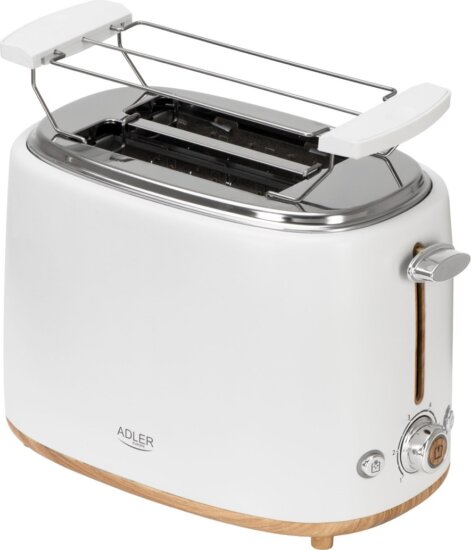 Adler AD 3225 2 szeletes kenyérpirító 950W - Fehér