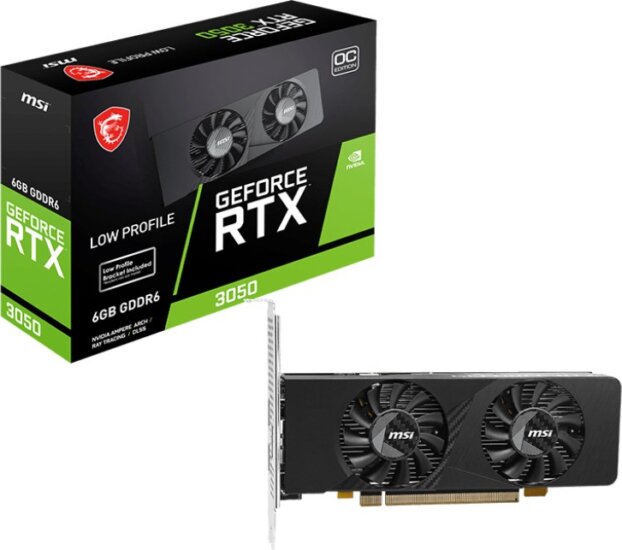 MSI GEFORCE RTX 3050 LP E 6G OC NVIDIA 6GB GDDR6 Videókártya