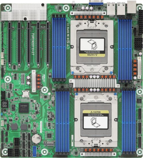 Asrock TURIN2D16-2T DDR5 Socket SP5 EEB Alaplap