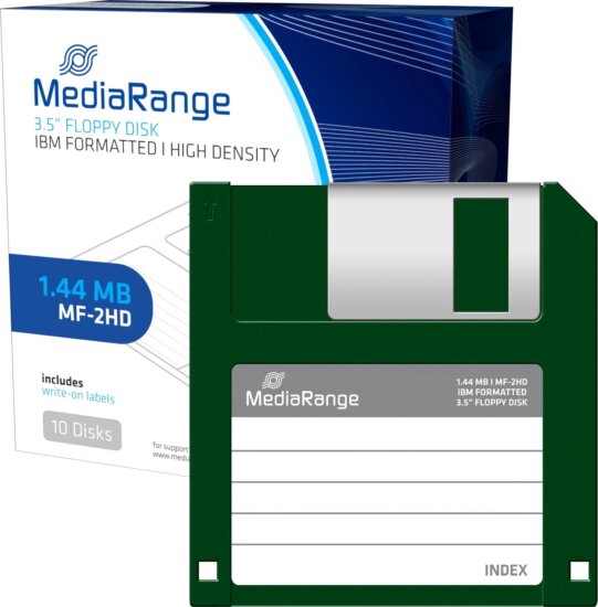 MediaRange MR200 3.5" 1.44MB Floppy Lemez (10 db / csomag)