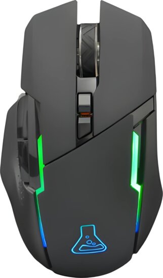 The G-Lab Kult Caesium Bluetooth + RF Wireless RGB Gaming Egér - Fekete