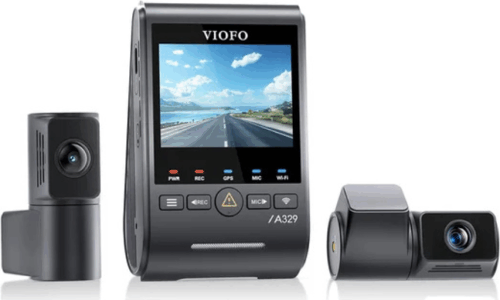 Viofo A329T 3CH GPS 4K WiFi Autós Menetrögzítő Kamera szett - Sötét Szürke