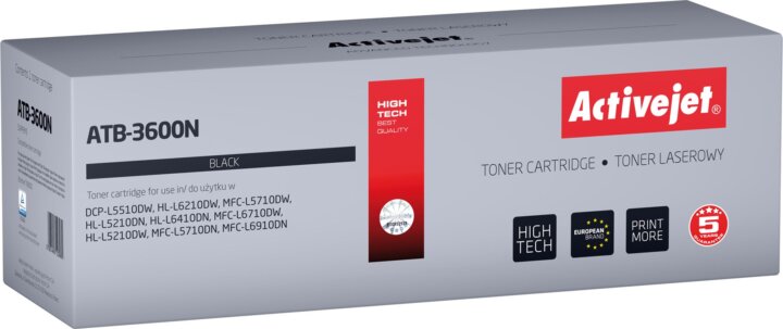 Activejet (Brother TN3600) Utángyártott Toner - Fekete