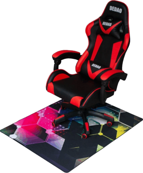 Iris Gamer Colors 80x118cm padlóvédő székalátét - Mintás