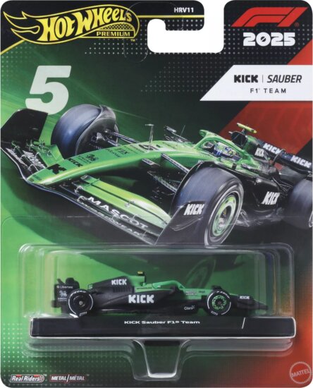 Mattel JKD89 Hot Wheels F1 kisautó Gabriel Bortoleto - Kick Sauber