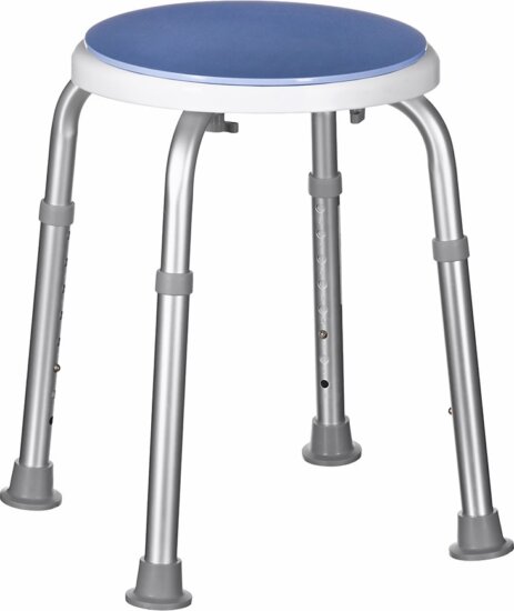 ActionMed KP400AM Forgatható Zuhanyzószék Max 120kg - Ezüst / Kék
