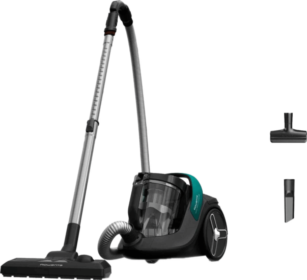 Rowenta RO7B12 Green Force Porzsák Nélküli porszívó 900W - Fekete / Türkiz