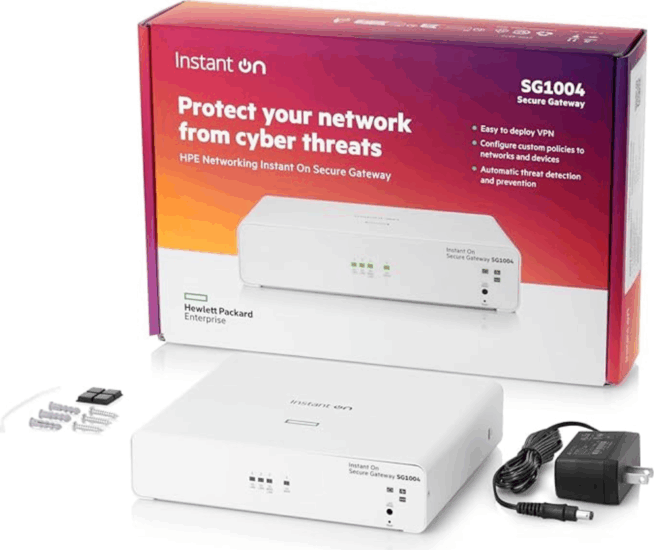 HPE Networking Instant On SG1004 4-portos Gateway - Fehér