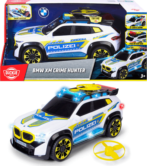 Dickie Toys BMW XM Crime Hunter autó drónnal