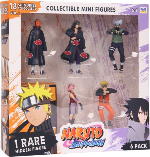 P.M.I. Naruto Shippuden Deluxe 6 darabos Gyűjthető Figurakészlet (A verzió)