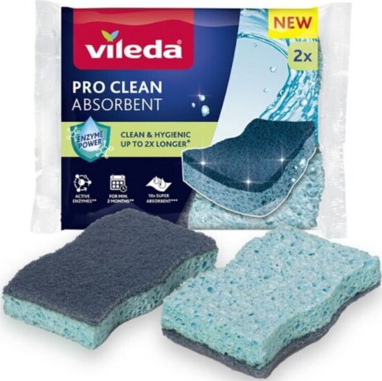 Vileda Pro Clean Viszkóz szivacs 2 darab - Kék