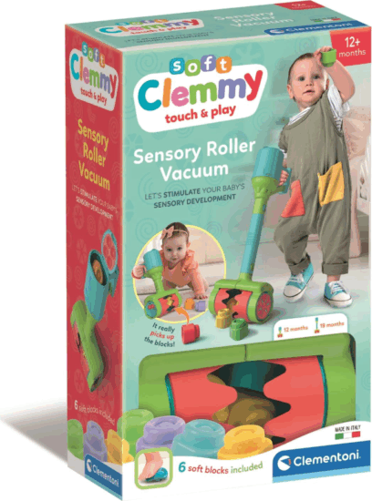 Clementoni Clemmy szenzoros porszívő formaválogató bébijáték