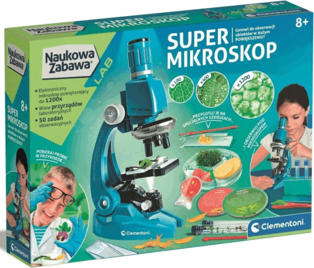 Clementoni 50755 Scientific Fun - Szuper mikroszkóp tudományos készlet