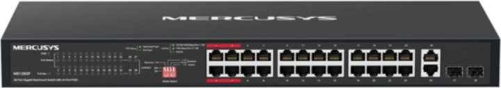 Mercusys MS128GP 24-port Gigabit PoE+ Asztali / Rack Switch