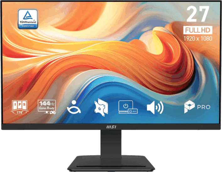 MSI 27" MP273 E14A Pro 16:9 FHD IPS Monitor - Fekete MSI 27" MP273 E14A Pro 16:9 FHD IPS Monitor - Fekete