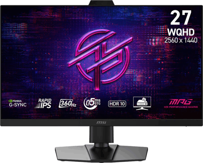 MSI 26,5" 272QRF X36 MPG 16:9 WQHD Rapid IPS Gaming Monitor - Fekete
