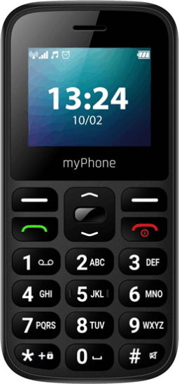 myPhone HaloA LTE 48/128MB 4G Dual SIM Nagy nyomógombos Mobiltelefon - Fekete