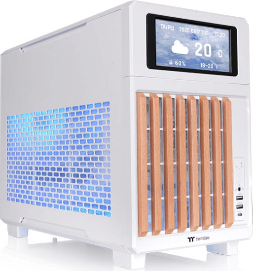 Thermaltake TR200 WS Micro Torony Számítógépház + 3db 120mm ventilátor - Fehér