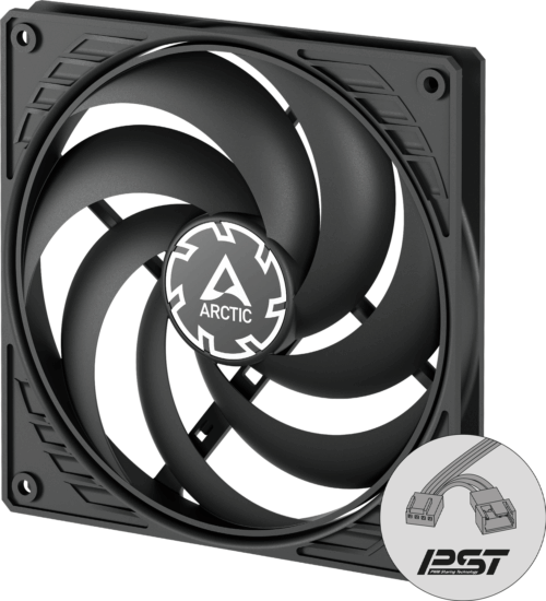 ARCTIC COOLING P14 Slim 140mm PWM Rendszerhűtő Ventilátor - Fekete