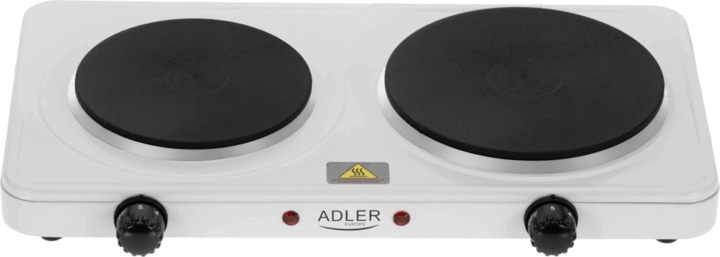 Adler AD6520 Hordozható 2 zónás elektromos főzőlap 2500W - Feket