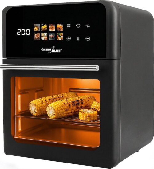 GreenBlue GB950 AirFryer Forrólevegős sütő 10L 1800 Watt - Fekete