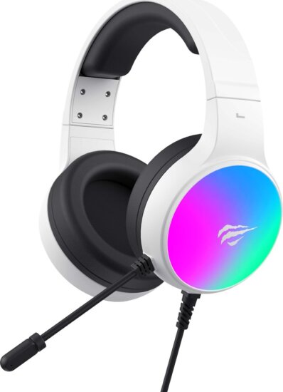 Havit H2043U Vezetékes Gaming RGB Headset - Fekete/Fehér