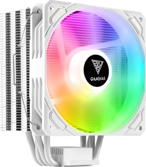 Gamdias Boreas E1-410 WH PWM RGB Univerzális CPU Hűtő