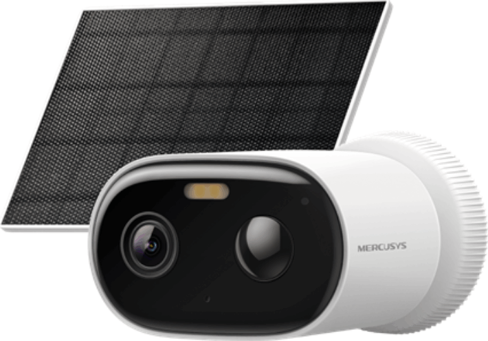 Mercusys MC410 Smart Wifi 3MP napelemes Okos Kamera - Fehér Mercusys MC410 Smart Wifi 3MP napelemes Okos Kamera - Fehér