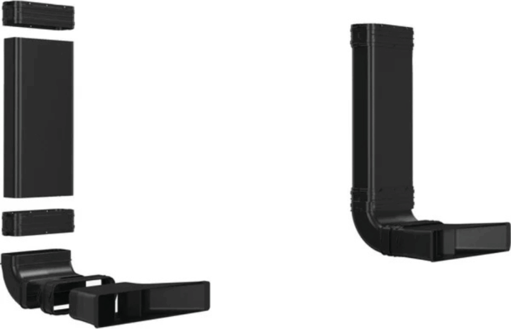 Bosch HEZ9VDKR2 L ívű Recirkulációs készlet beépíthető szellőzőmodulos főzőlaphoz - Fekete