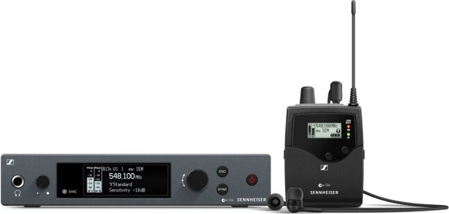 Sennheiser EW IEM G4-A Vezeték nélküli Fülmonitor készlet 516-558 MHz - Fekete