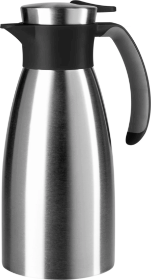 Emsa 508932 SOFT GRIP Termosz kancsó 1L - Inox / Fekete
