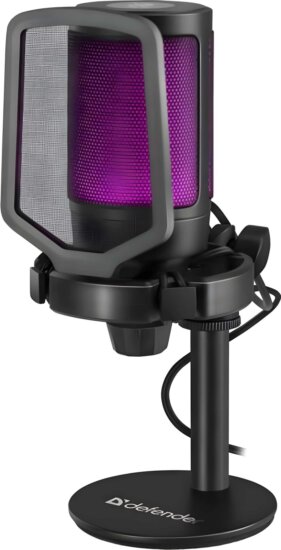 Defender Impulse GMC 600 USB-C Asztali Mikrofon - Fekete