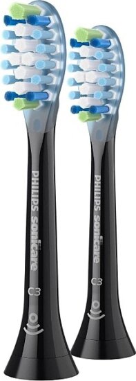 Philips HX9042/88 Sonicare C3 Premium Elektromos fogkefe Pótfej - Fekete (2db)