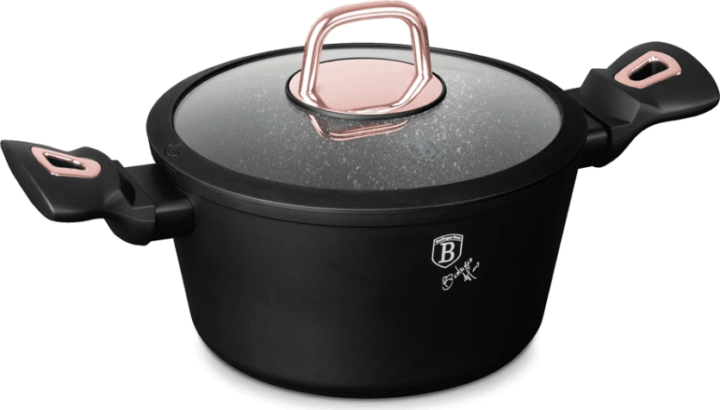 Berlinger Haus BH/1641NW Lábas fedővel 20 cm - Fekete/Rosegold