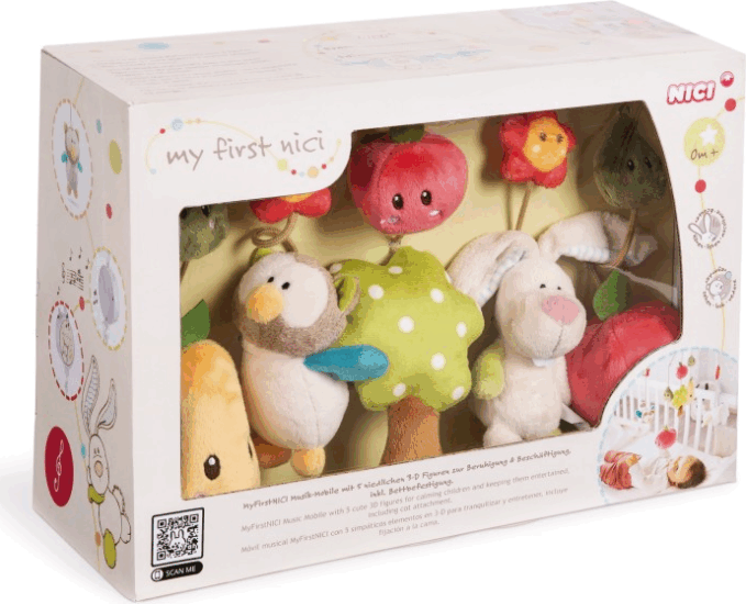 Nici My First Nici Zenélő Kiságyforgó 5 db levehető figurával